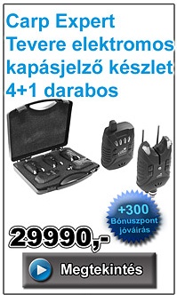Carp Expert Tevere elektromos kapásjelző készlet 4+1 darabos
