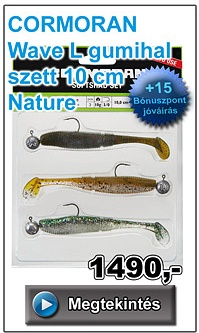 CORMORAN Wave L gumihal szett 10 cm - Nature