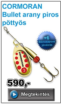 CORMORAN Bullet arany piros pöttyös 1 - 3,2 g