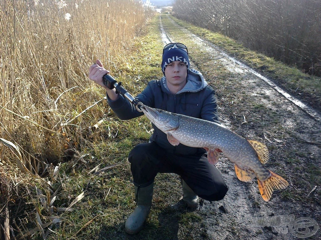 Súlya 6,7 kg, hossza 92 cm volt a farok tövéig!