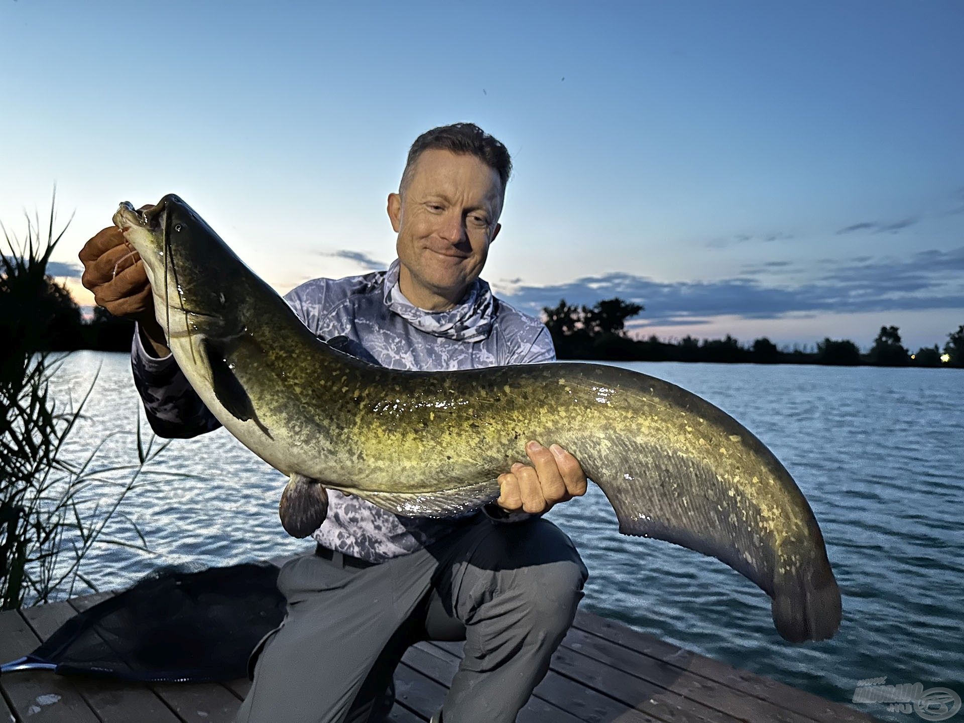 Első halam a Legend Lake-ből. A tó ragadozóhal-állománya is jelentős