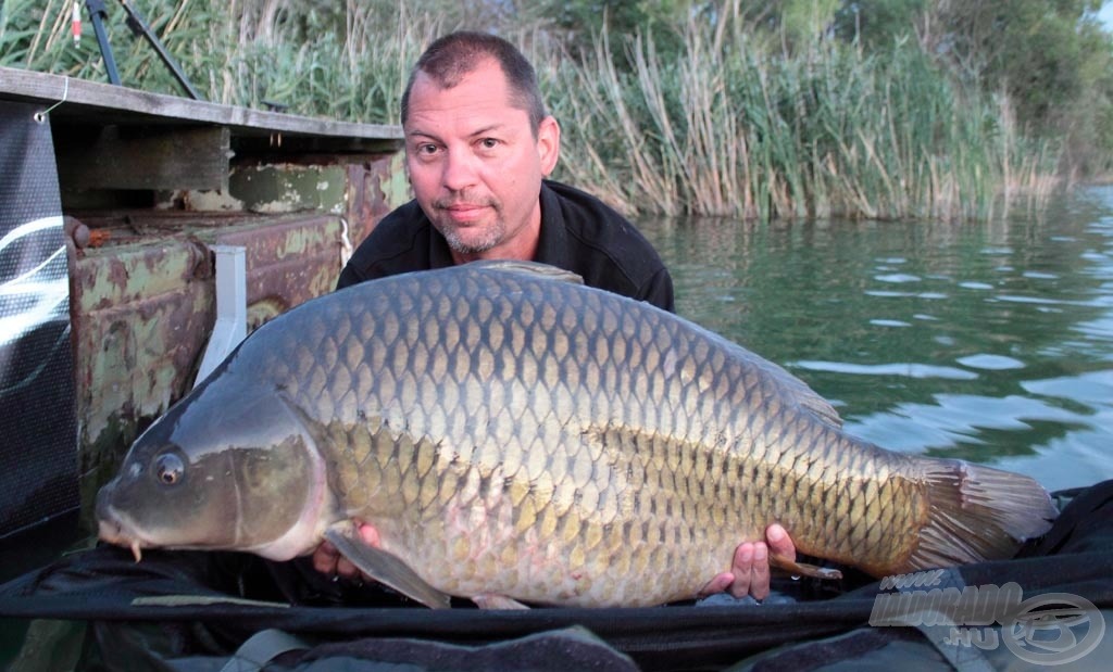 Gaben a túra végéhez közeledve egy formás tövessel pózolhatott (18,10 kg)