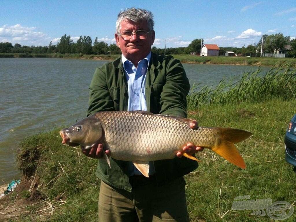 Papa és az ő 6 kg-os pontya