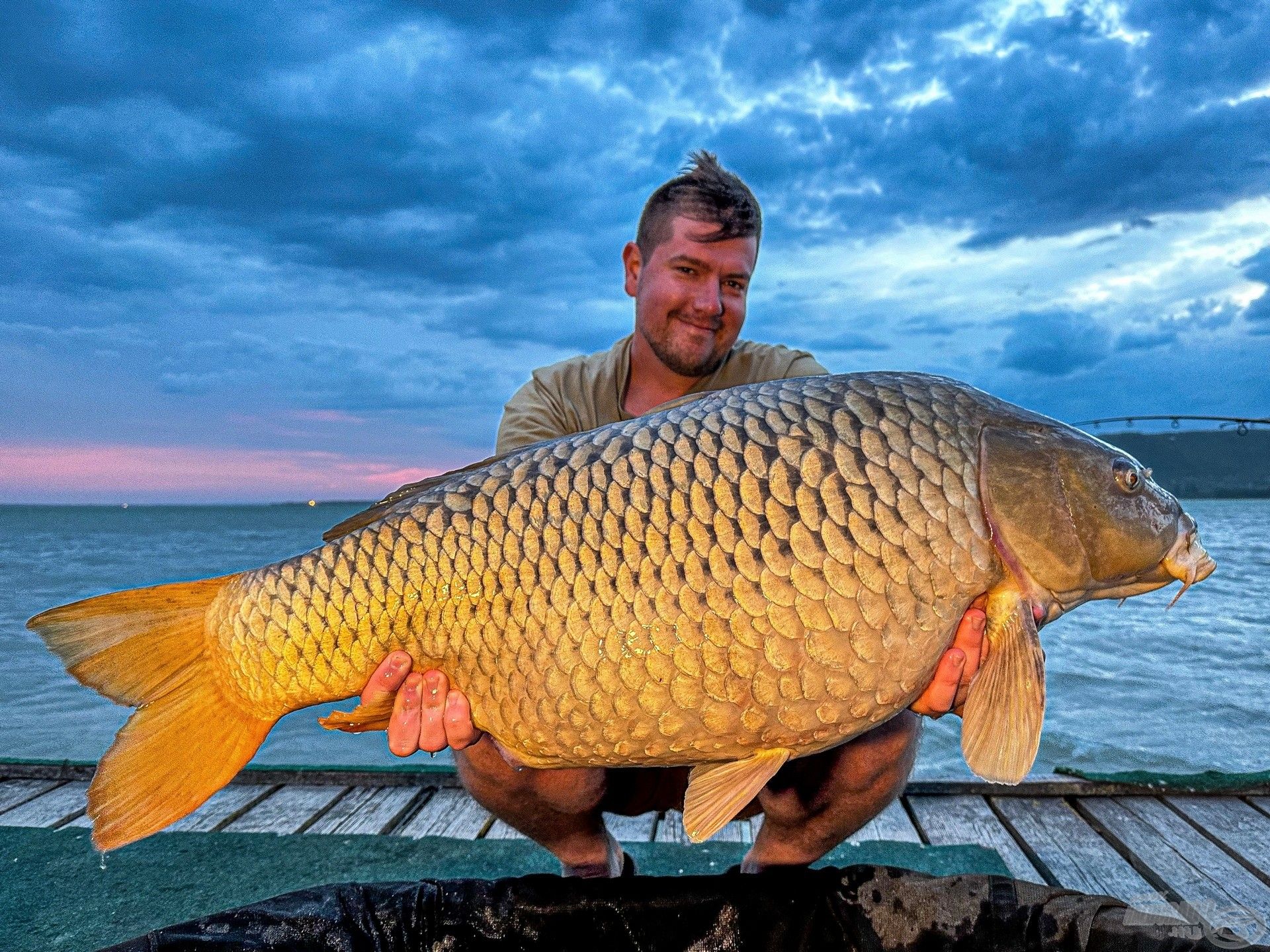 Legutóbbi horgászatunk alkalmával is tarolt a Balatonon