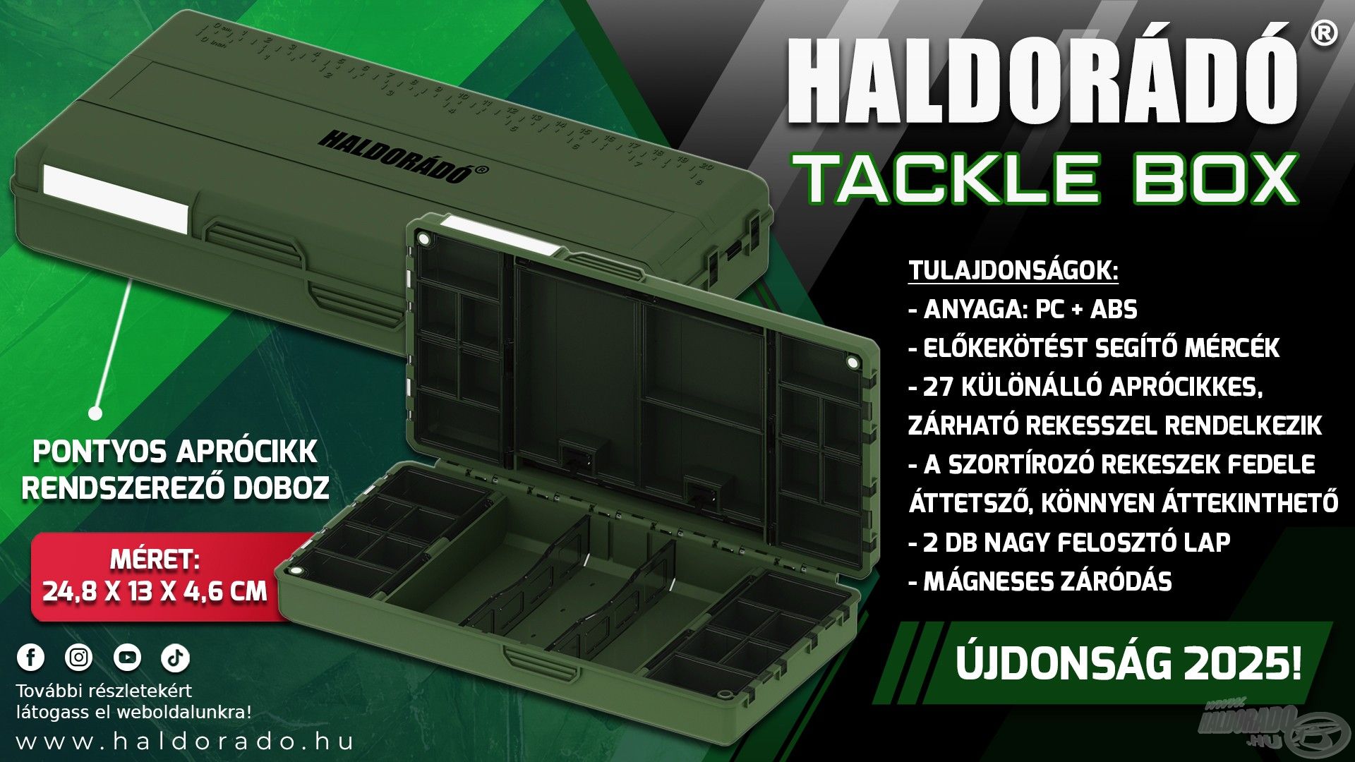 Tackle Box - Pontyos aprócikk tartó doboz