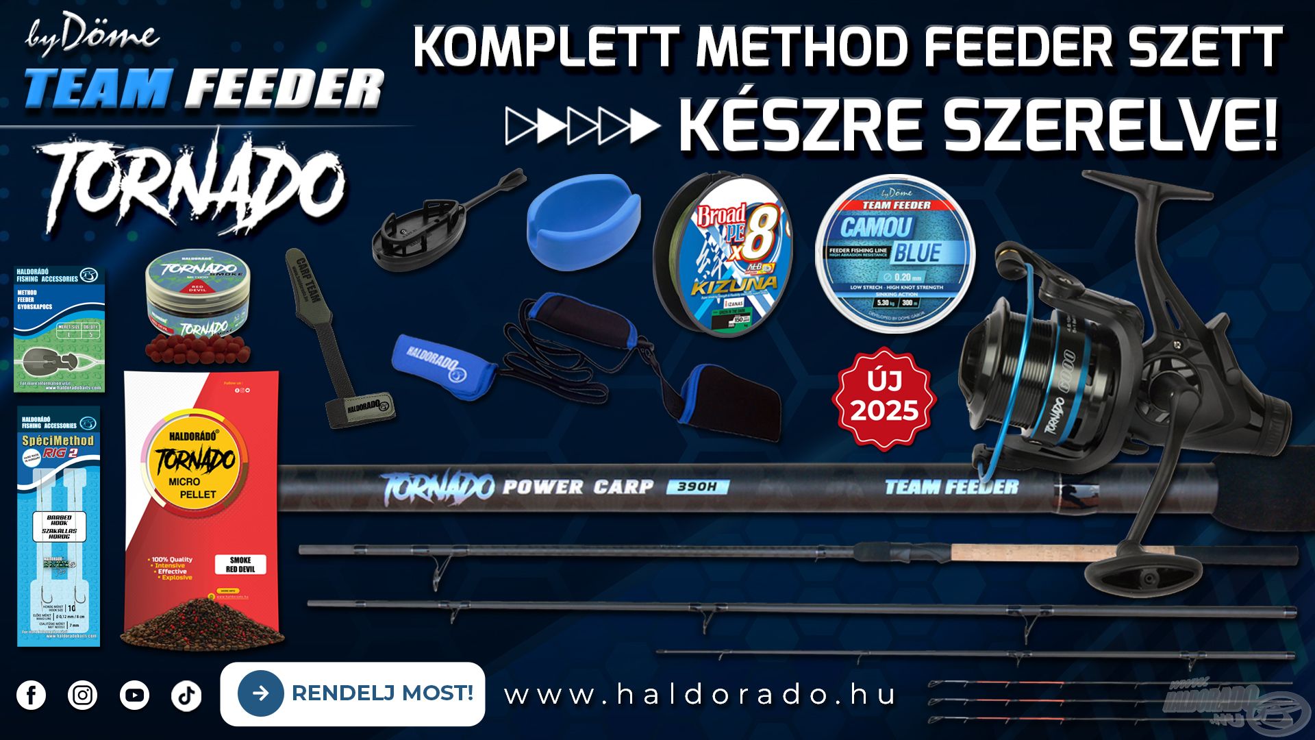 Bevetésre várnak a By Döme TEAM FEEDER Komplett method feeder szettek!