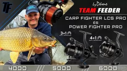 By Döme TEAM FEEDER Carp Fighter LCS Pro és Power Fighter Pro orsók terhelés alatt