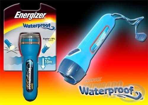 Akár 10 méter magas vízoszlop nyomásának is ellenáll a Waterproof (vízálló) elemlámpa!