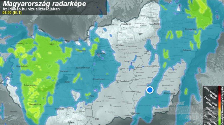 A radarképre pillantva nem volt túl hívogató az időjárás. Ennek ellenére útnak indultam