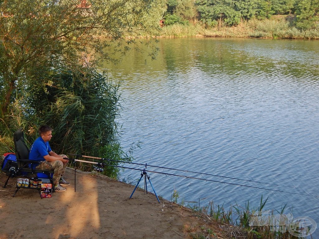 Végre minden a helyén, kezdődhet a horgászat!