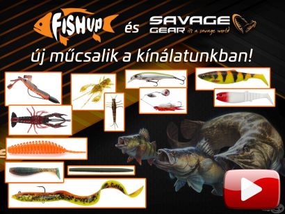 FISHUP és Savage Gear új műcsalik a kínálatunkban