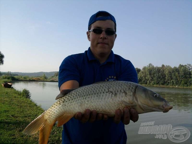 Fontos a kellő hosszúságú előke… a hal súlya: 2,85 kg