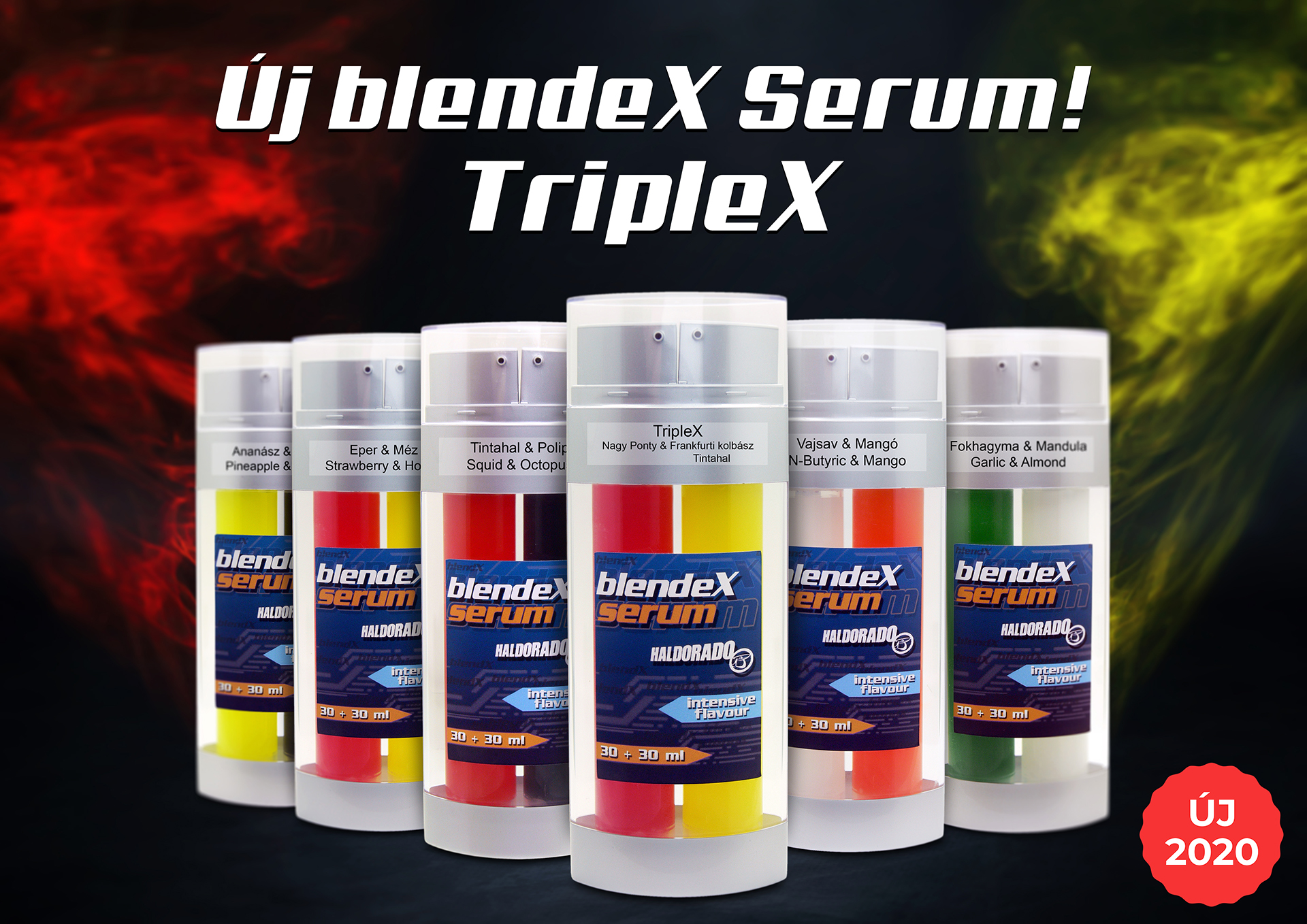 A Blendex Serum aromacsalád legújabb tagja a TripleX, amelynek a különlegessége, hogy nem két, hanem három ízt hordoz magában!