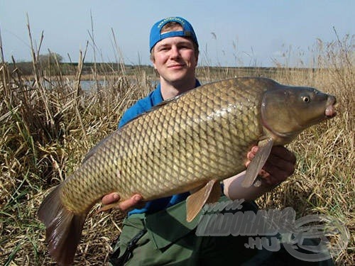 Az első jelentkező ez a 10,4 kg súlyú tőponty lett. Meglepően jó kezdés volt!