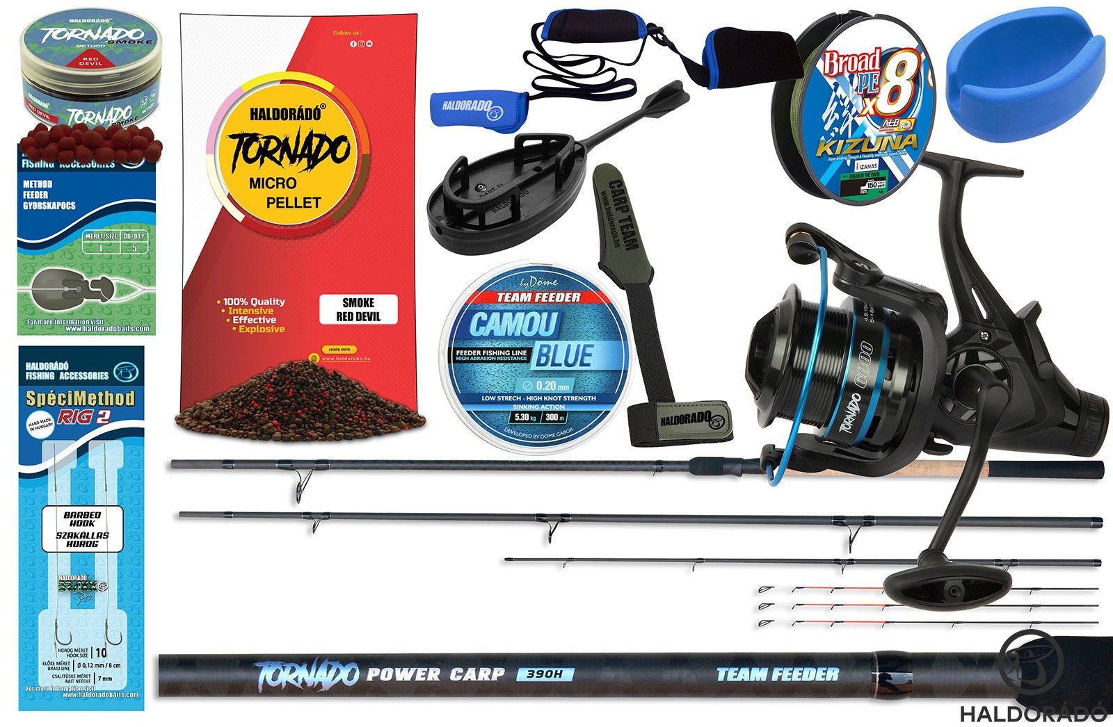 By Döme TEAM FEEDER Komplett TORNADO method feeder szett