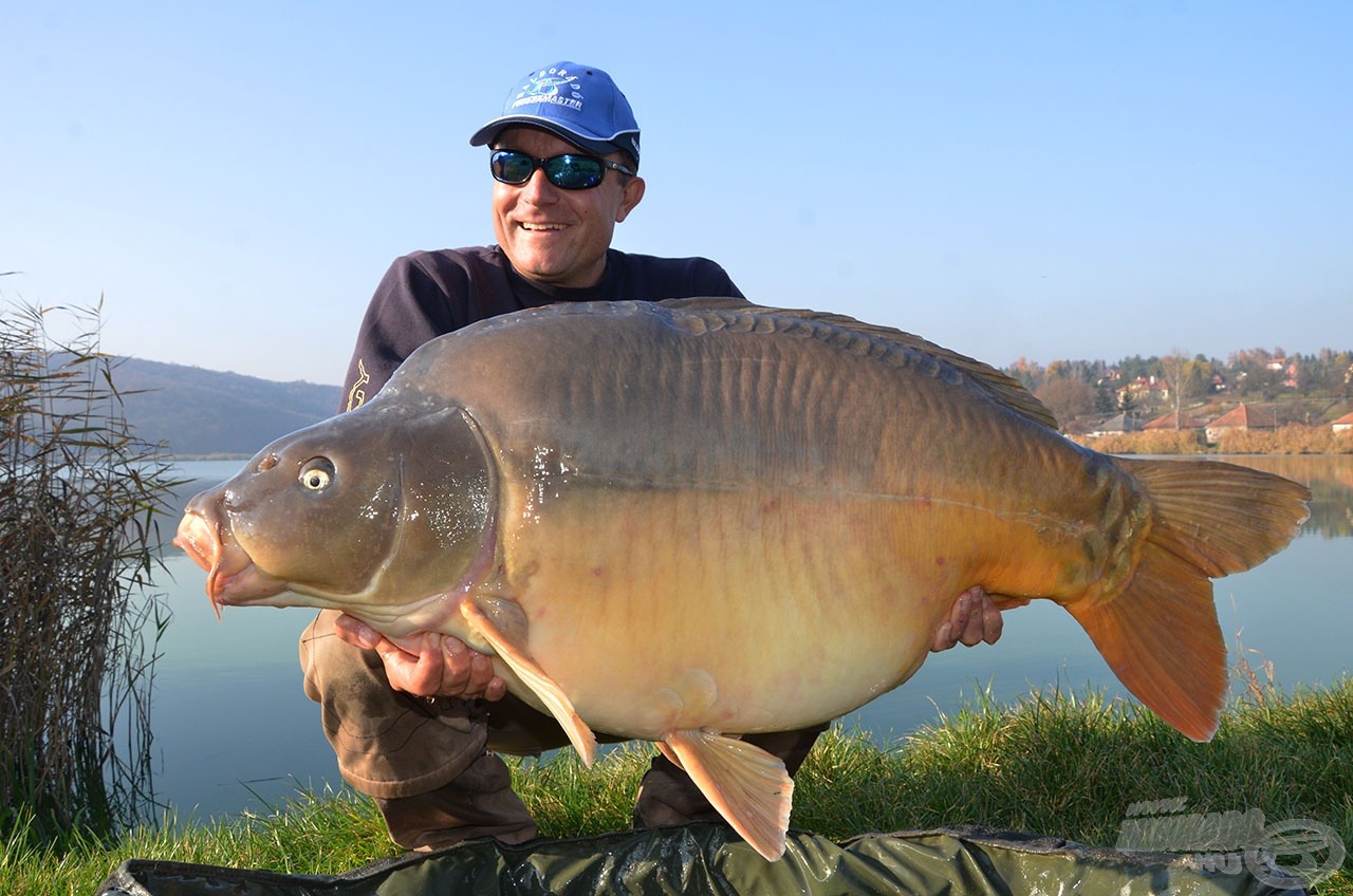 E csodás tükörponty 25,42 kg-ot nyomott