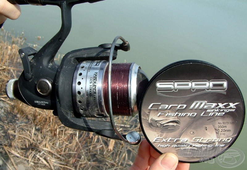 Minden botra ugyanaz a Spro Hardliner LCS Pro 1060 orsó került. Dobjára 0,20 mm-es Spro Carp Maxx zsinórt csévéltünk