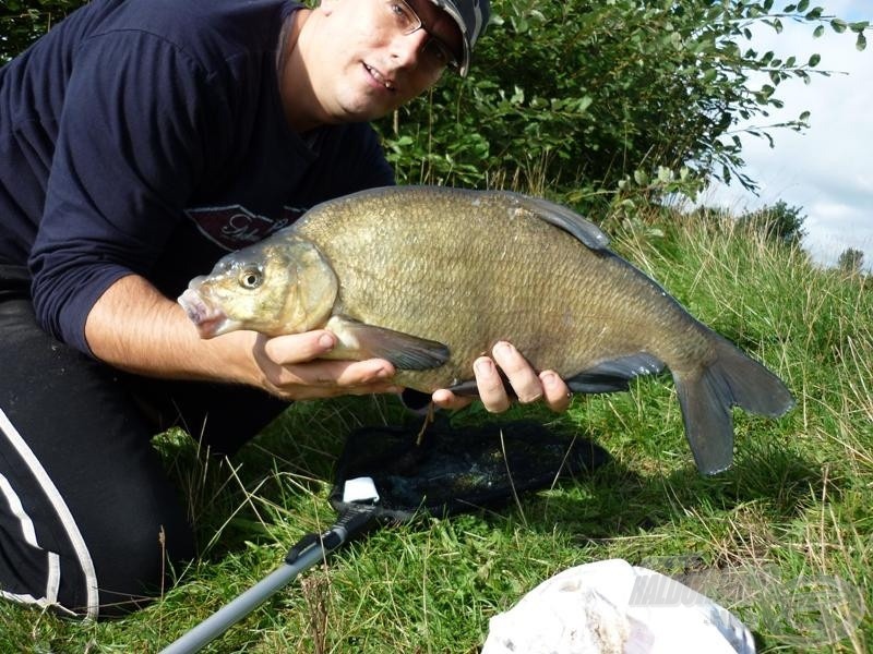 Íme, az eredmény! Gyönyörű dévér. Sajnos mérlegem nincs, de kb. 1.5 kg-os lehetett