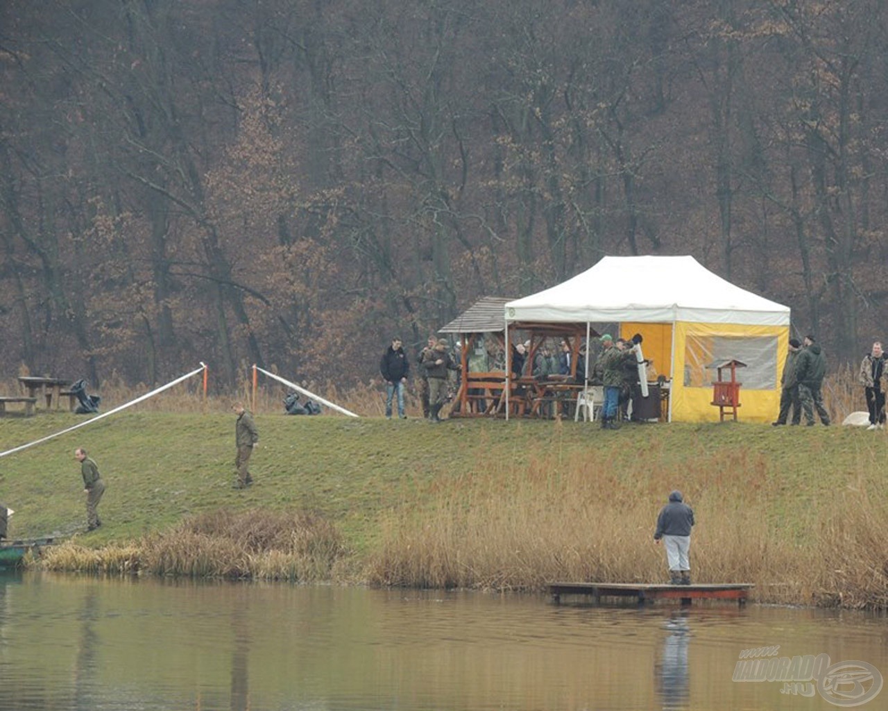 A tábor madártávlatból