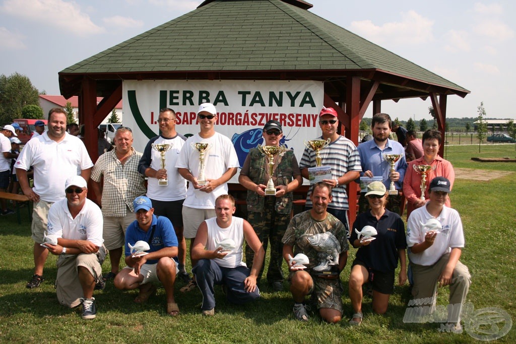 A 2008-as I. Verba tanya páros horgászkupa díjazottjai