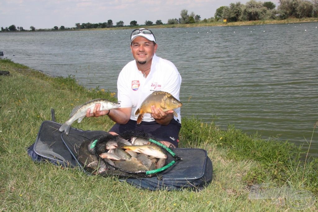 Kocsis László a B szektort nyerte 13 kg feletti hallal