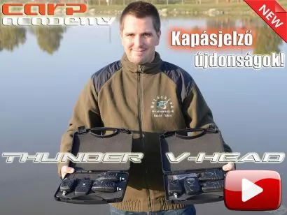 Íme, a legújabb CARP ACADEMY Thunder és V-Head elektromos kapásjelzők