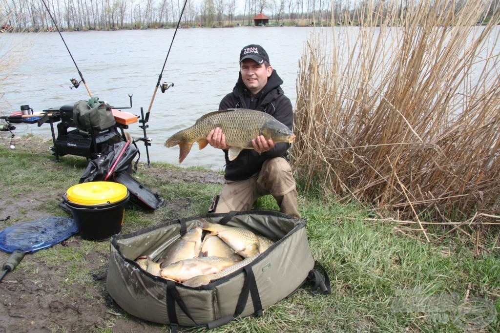 38 kg feletti fogással büszkélkedhet Sipos József az A szektorban