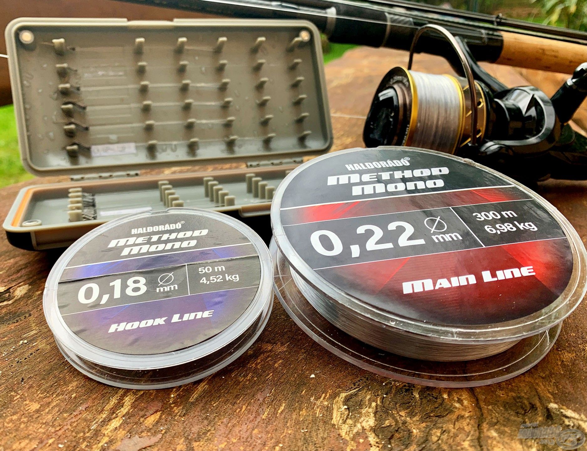 Mindkét versenyző Haldorádó Method Mono Main Line 0,22 mm-es főzsinórt és Method Mono Hook Line 0,18 mm-es előkezsinórt használt