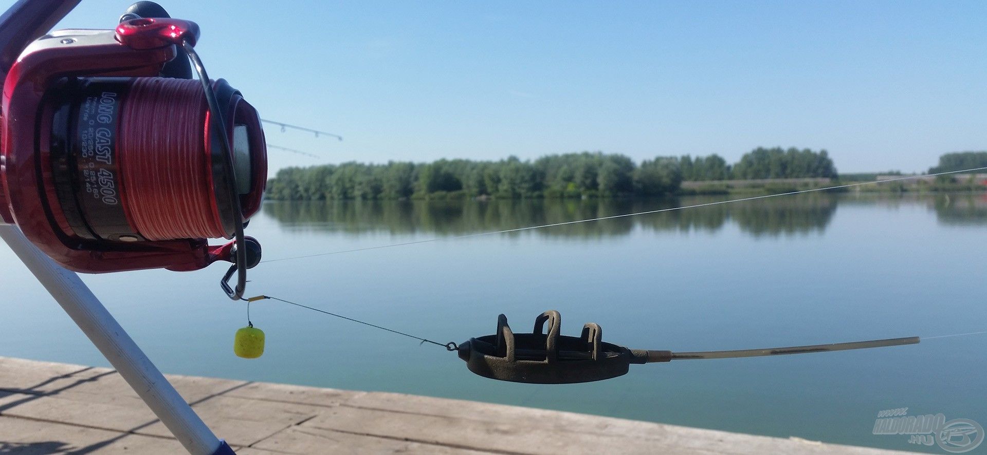 A Long Cast Method Feeder kosaras taktika tökéletesen működött! LC felszerelésemhez az 55 grammos XL méretet használtam