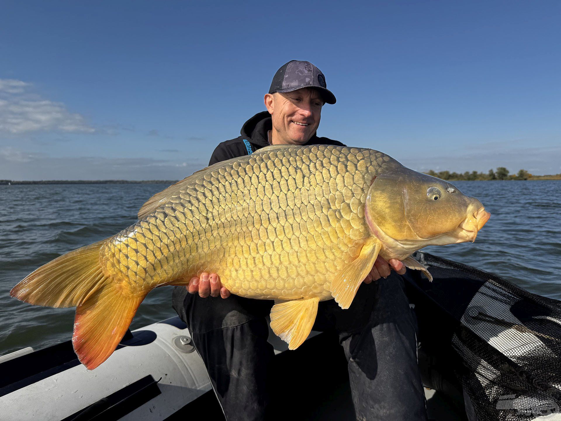 A harmadik naptól úgy felpörgött a horgászat, hogy a 20 kg alatti pontyokat már nem is vittük partra