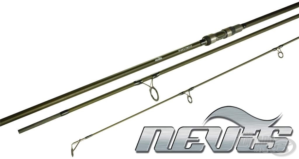 3 részes 3,6 méteres, valamint 3,5 Lbs tesztgörbéjű bot a Nevis Patriot Carp