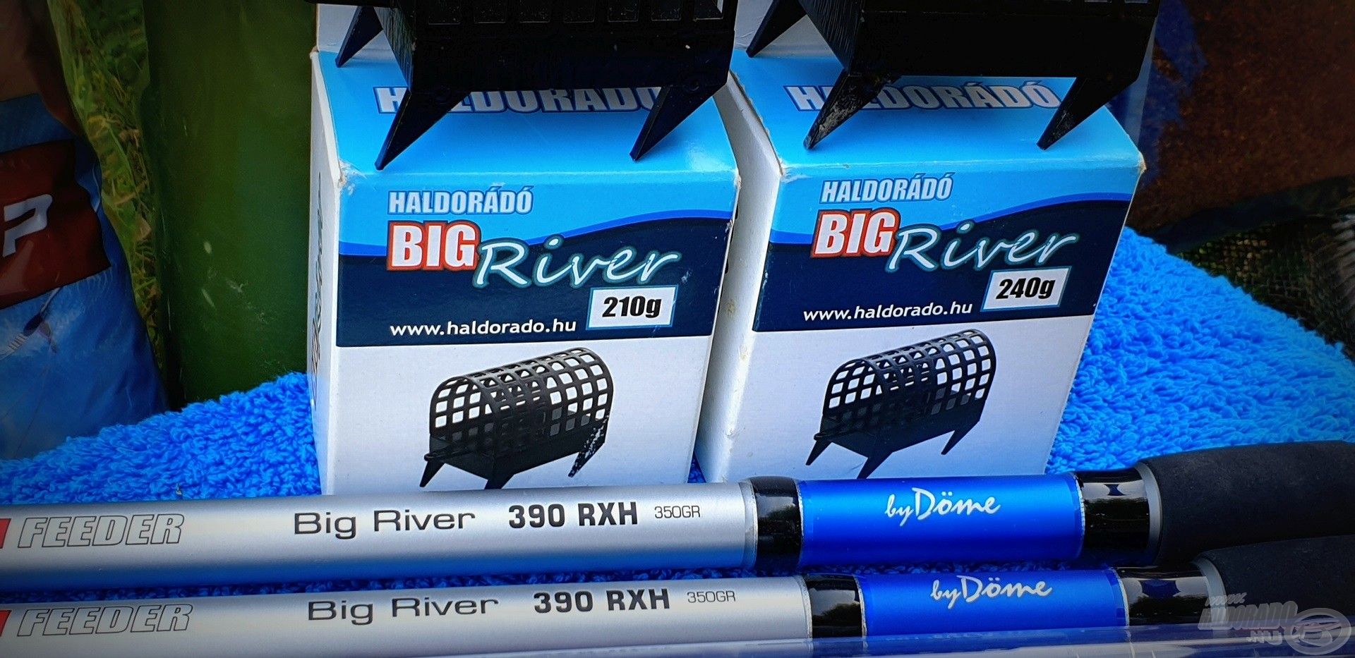 A Team Feeder - Big River 390 RXH botok évek óta hű társaim, melyekkel nem jelent gondot az extra nagy tömegű végszerelékek hatékony célba juttatása