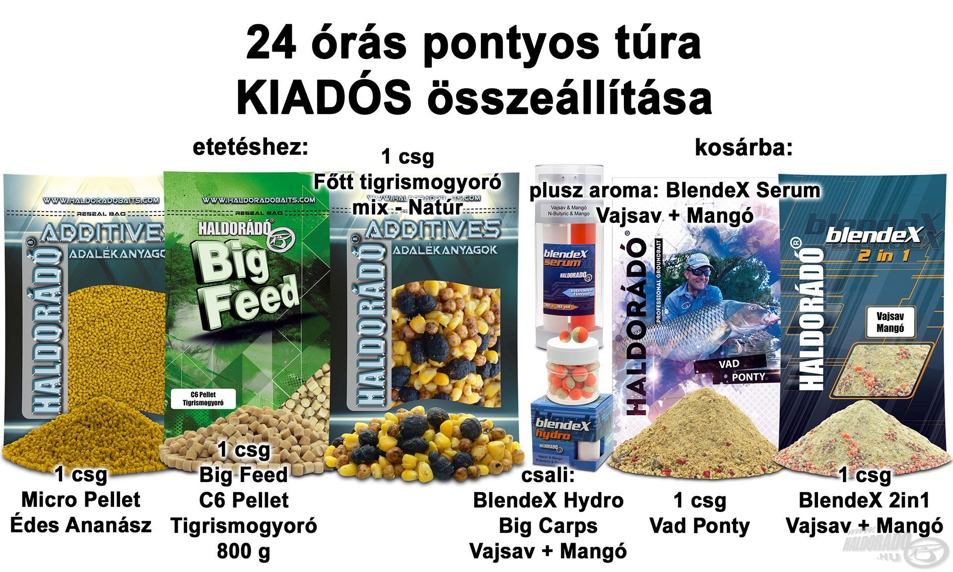 24 órás pontyos túra KIADÓS összeállítása