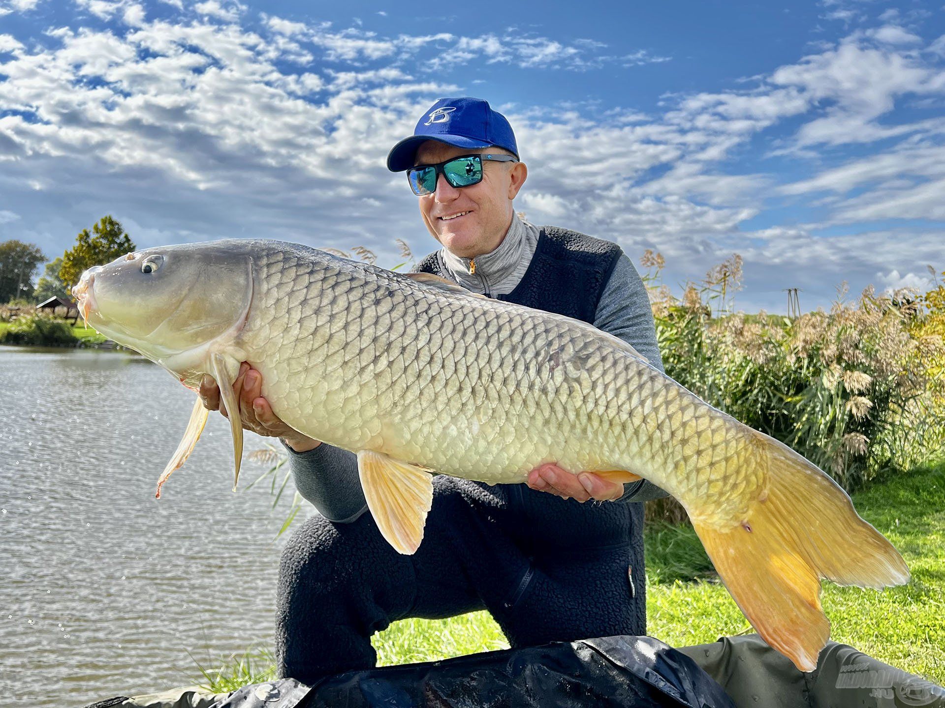 Ez a nyurgaponty „csak” 8,9 kg-ot nyomott, de tavunk egyik legszebb hala