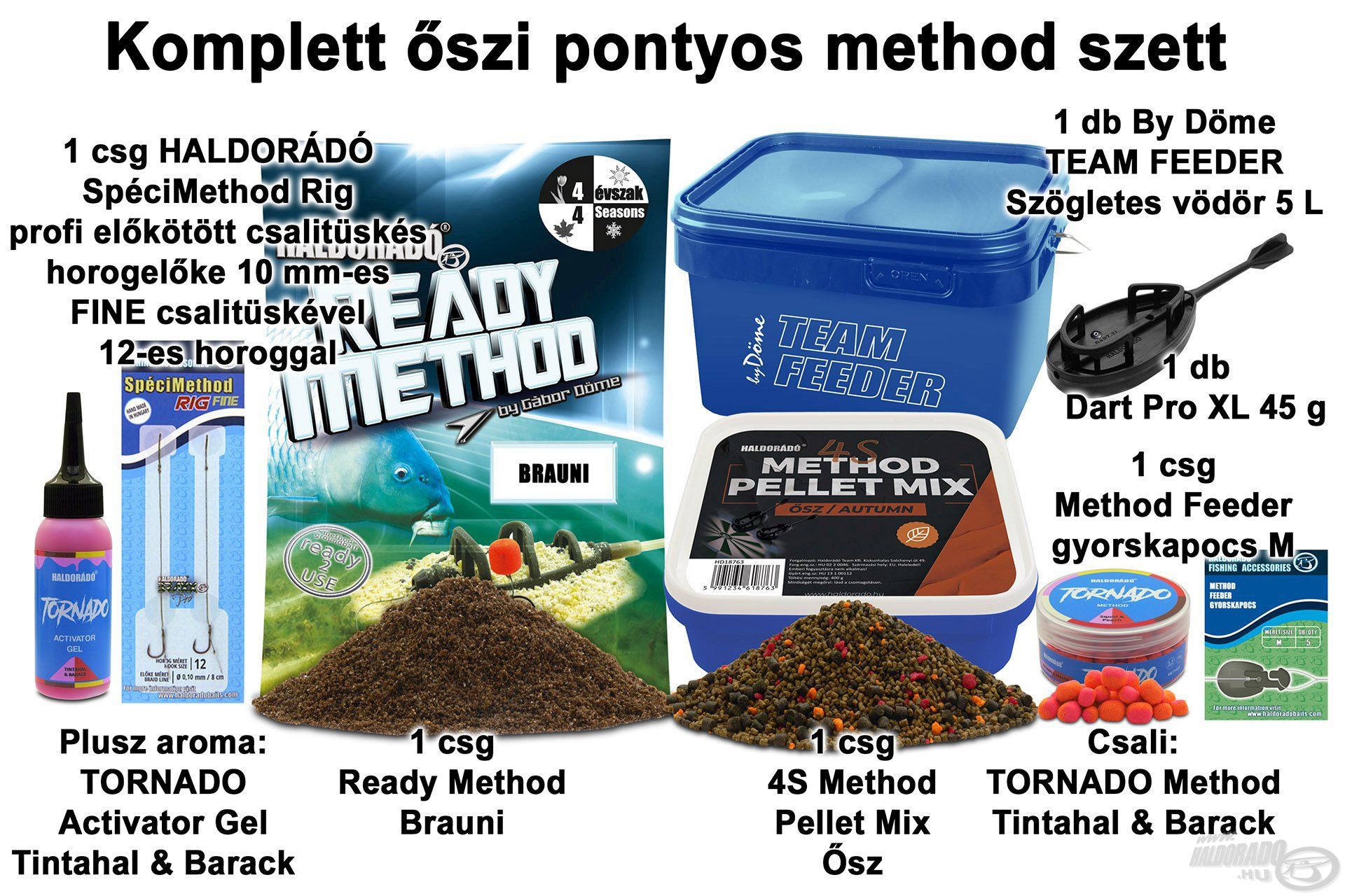 Komplett őszi pontyos method szett