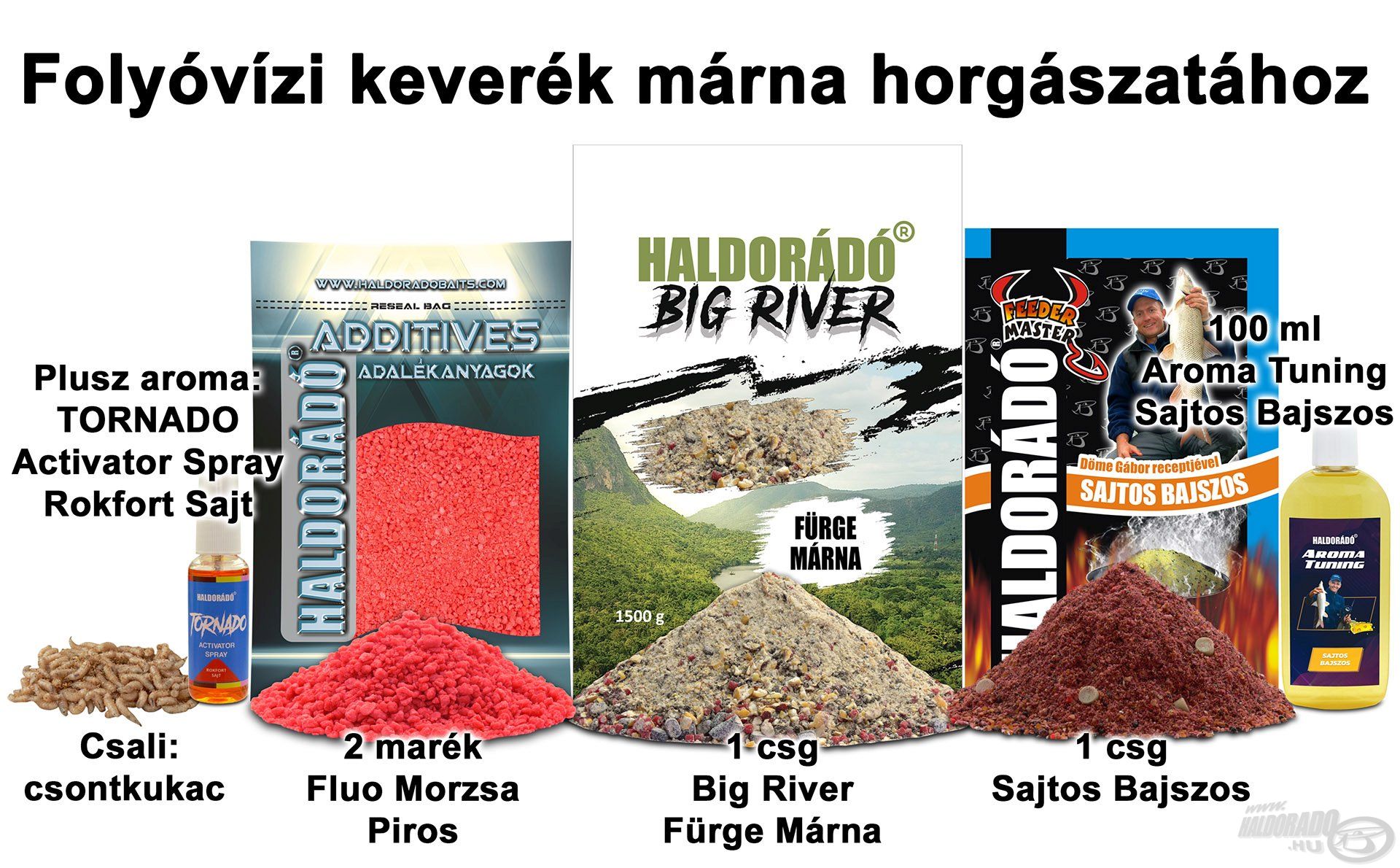 Folyóvízi keverék márna horgászatához