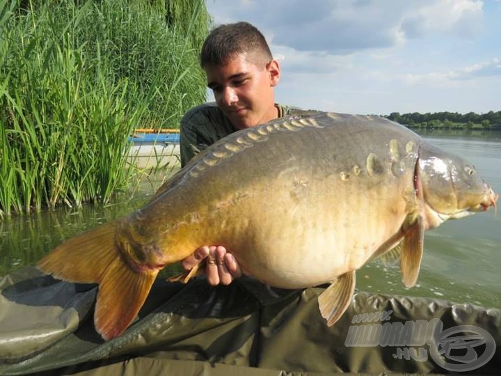 Krisz másik termetes hala, mely 12,8 kg-osnak bizonyult