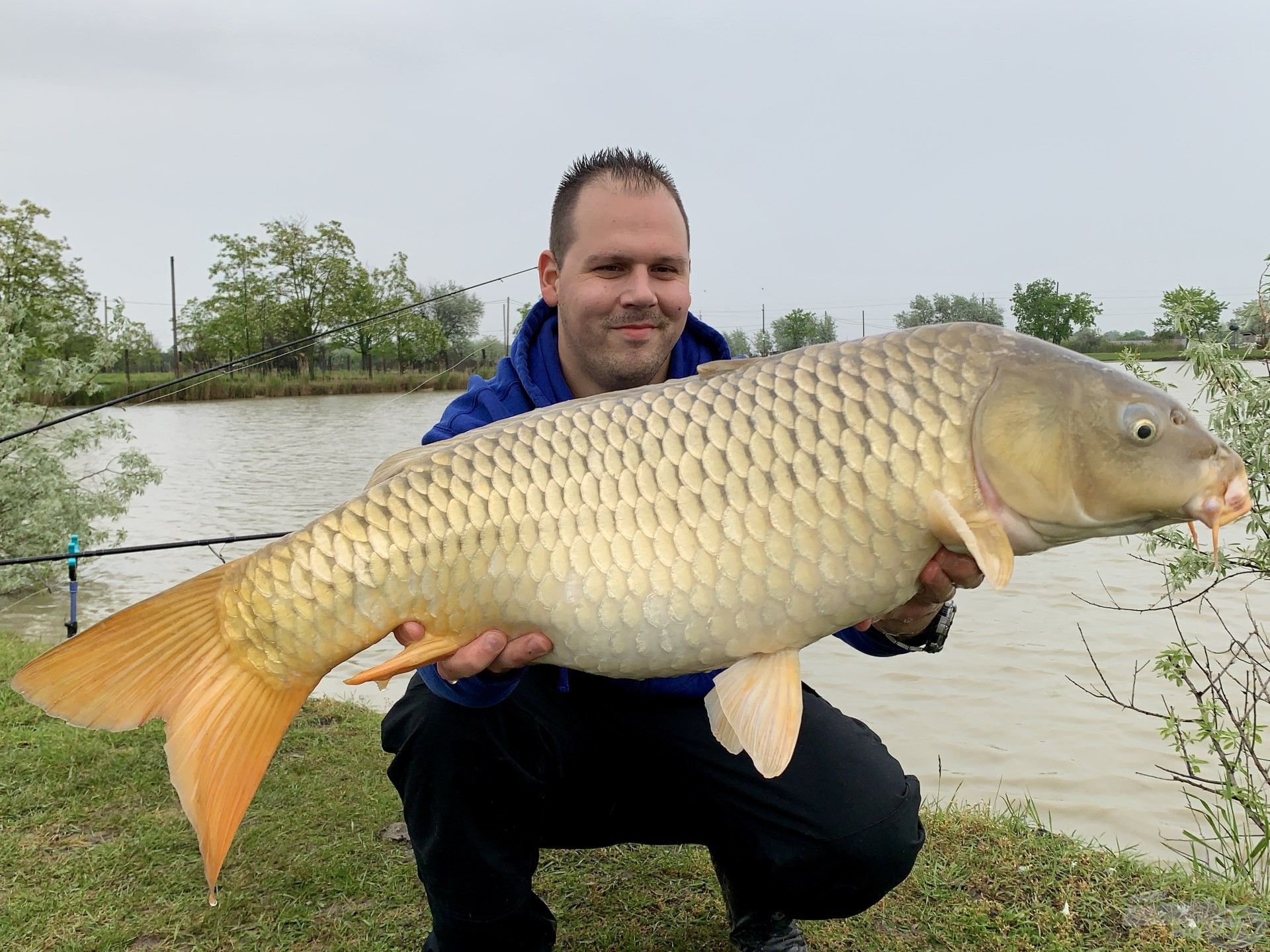 A horgászat legnagyobb hala volt ez a nyurga testű töves, közel 10 kg-ot nyomott