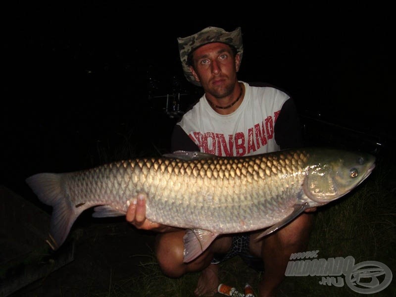 Amur, 9 kg - ekkor még ő volt az egyéni rekord, fajon belül