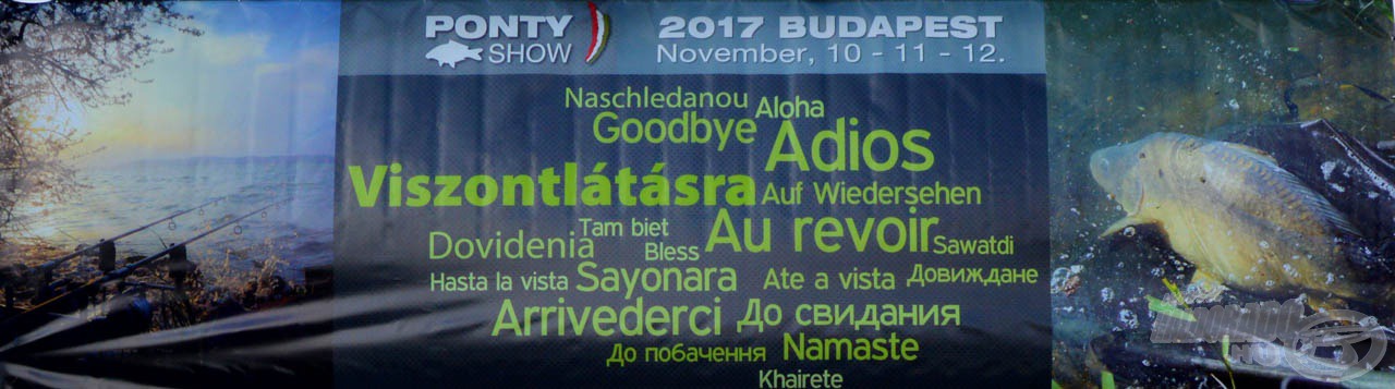 Találkozzunk legközelebb Kiskunhalason, a Haldorádó Centrumban, a XI. Haldorádó Pontyhorgász Napokon, 2017. február 3-4-5-én!