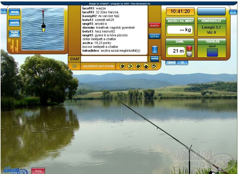 Az „Online horgászjáték + chat” sikere mindent elsöprő volt, népszerűsége mind a mai napig töretlen!