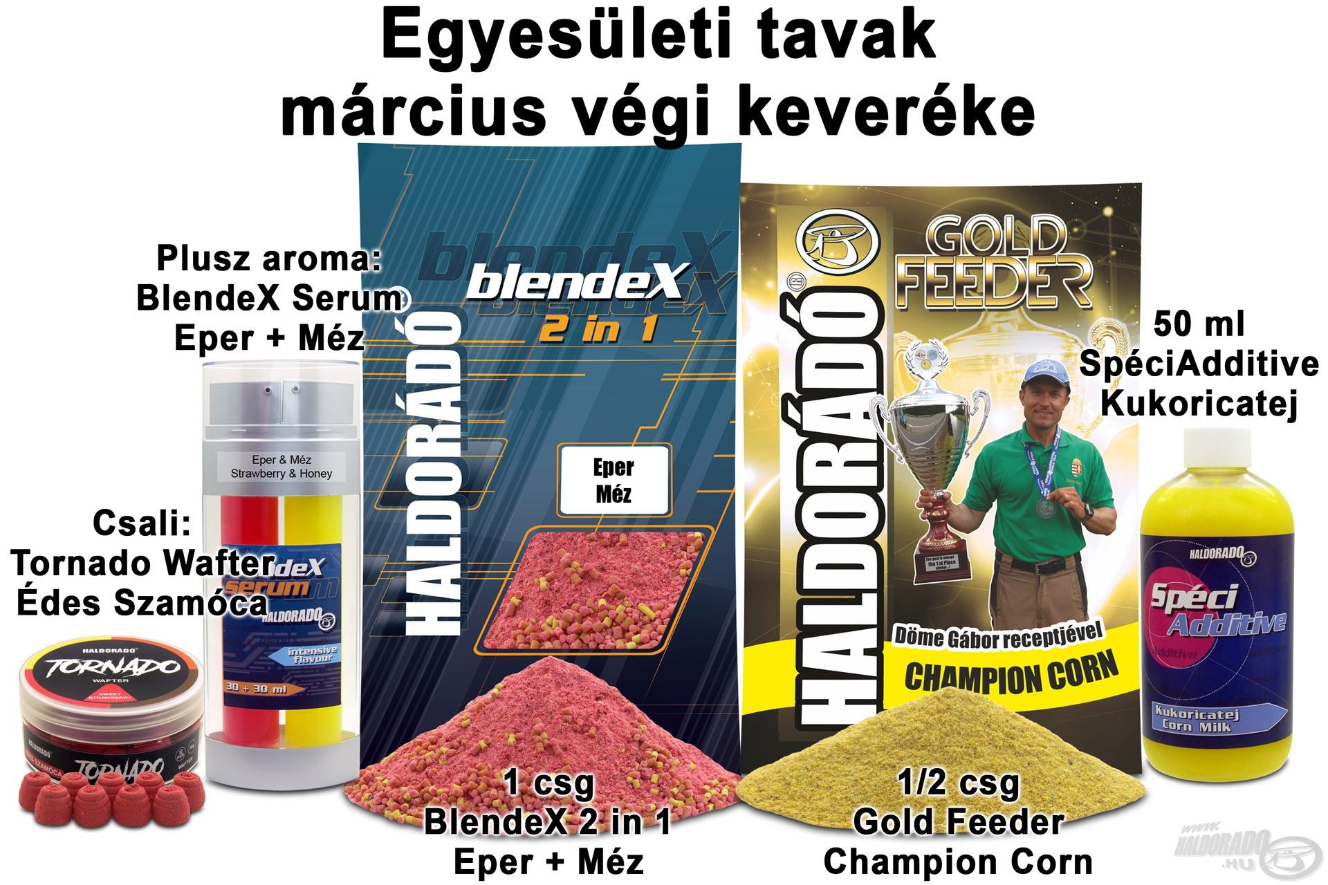 Egyesületi tavak március végi keveréke