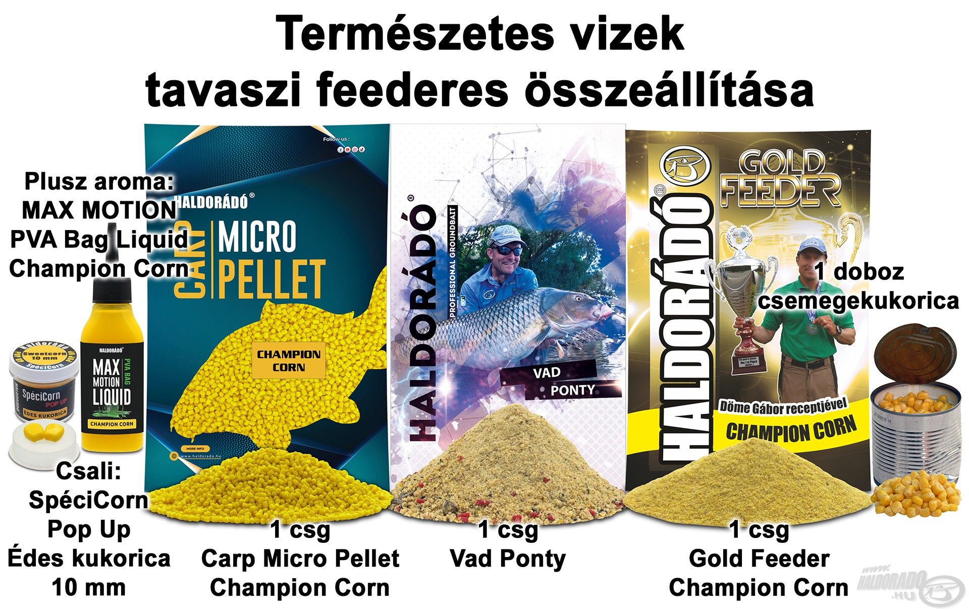 Természetes vizek tavaszi feederes összeállítása