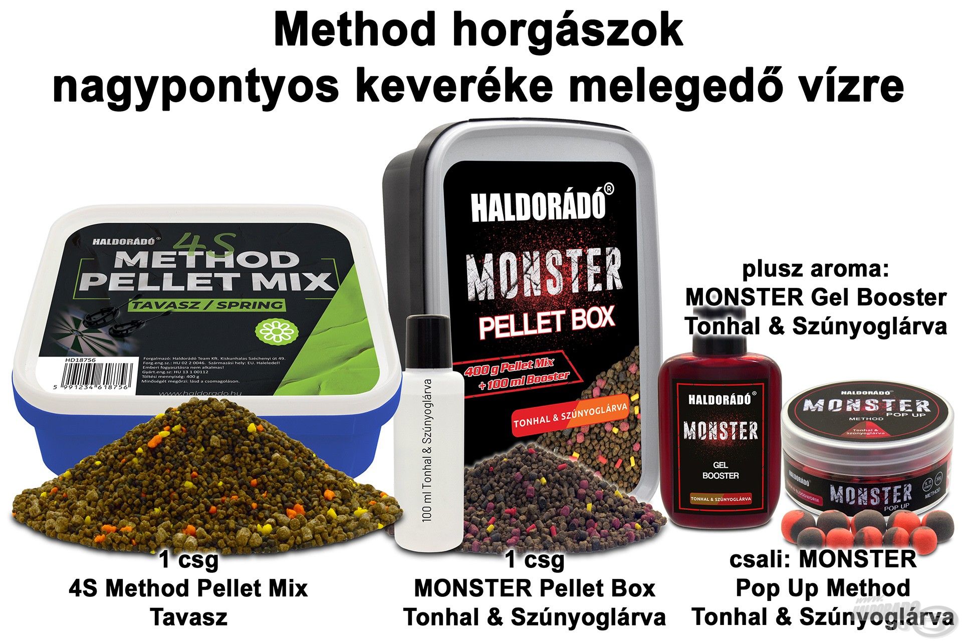 Method horgászok nagypontyos keveréke melegedő vízre