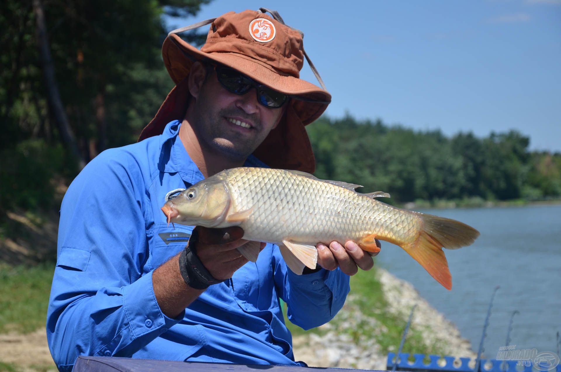 Tipikus „versenyponty” méret, belőlük lehetett fogni a Method Feeder OB-n a partközeli távon