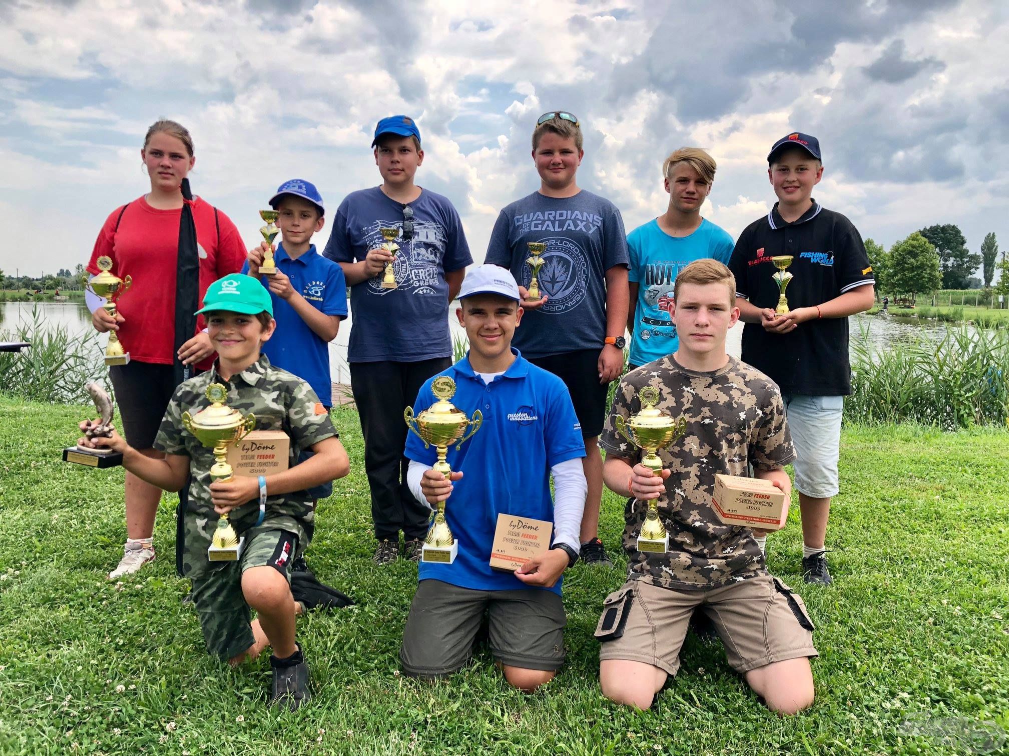 A IV. Haldorádó Junior Feeder Kupa gyermek kategória győztesei