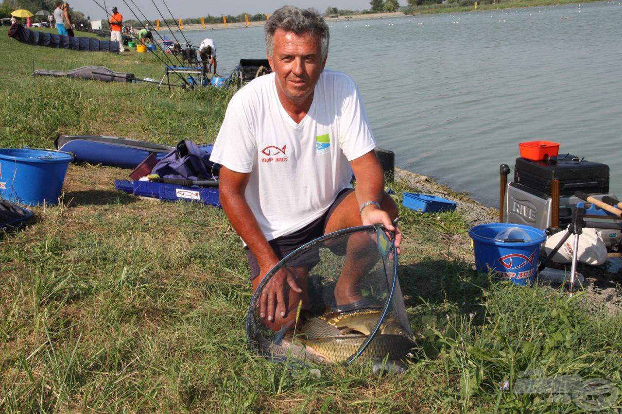 A B szektorban Papp József győzőtt