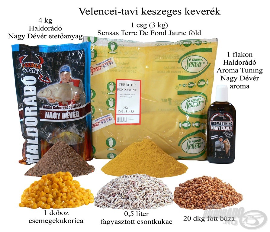 Keszeges keverékem alkotóelemei