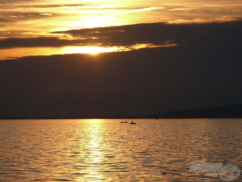 A naplemente csodálatos a Balatonon…