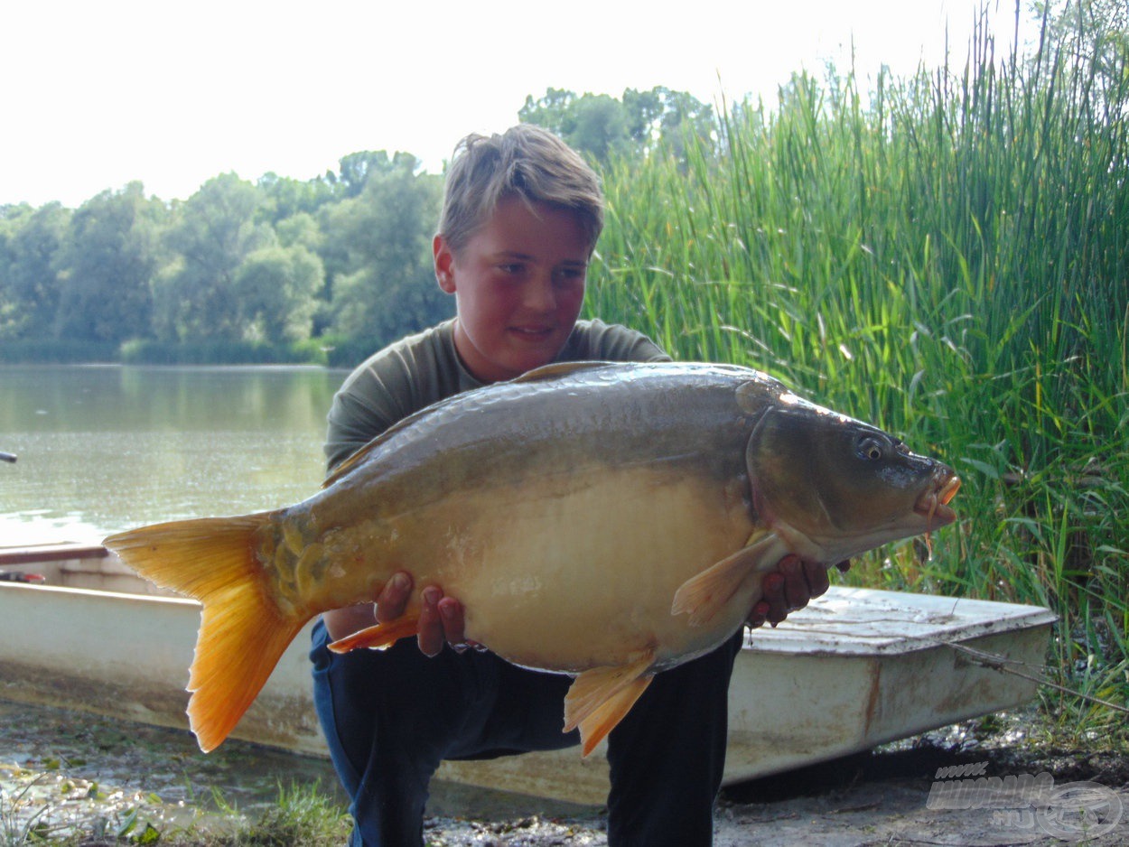 Búcsúzóul egy 11,50 kg-os tükörponty